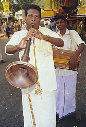 Temple musicians