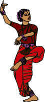 clip art - Indian dancer